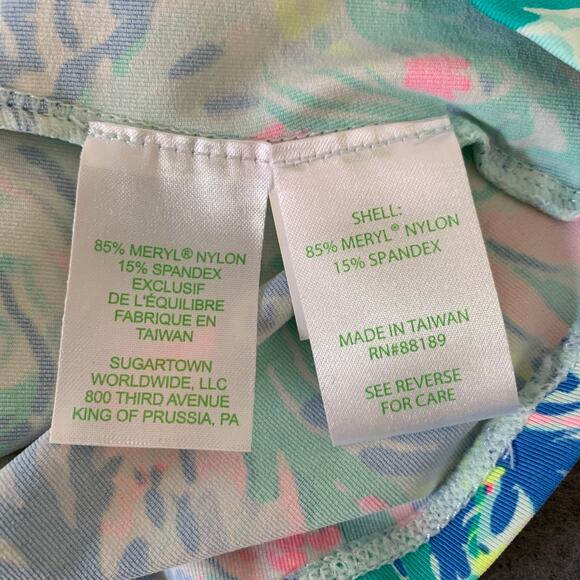 NWT Lilly Pulitzer Upf 50+ Luxletic Meryl Nylon Avida Bra Tank In Mermaids Cove - Picture 7 of 11